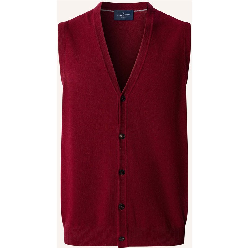 Hackett London Pullover Wool Cash Mix Wcoat rot