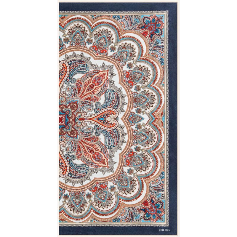 Roeckl Seidentuch Fine Paisley blau