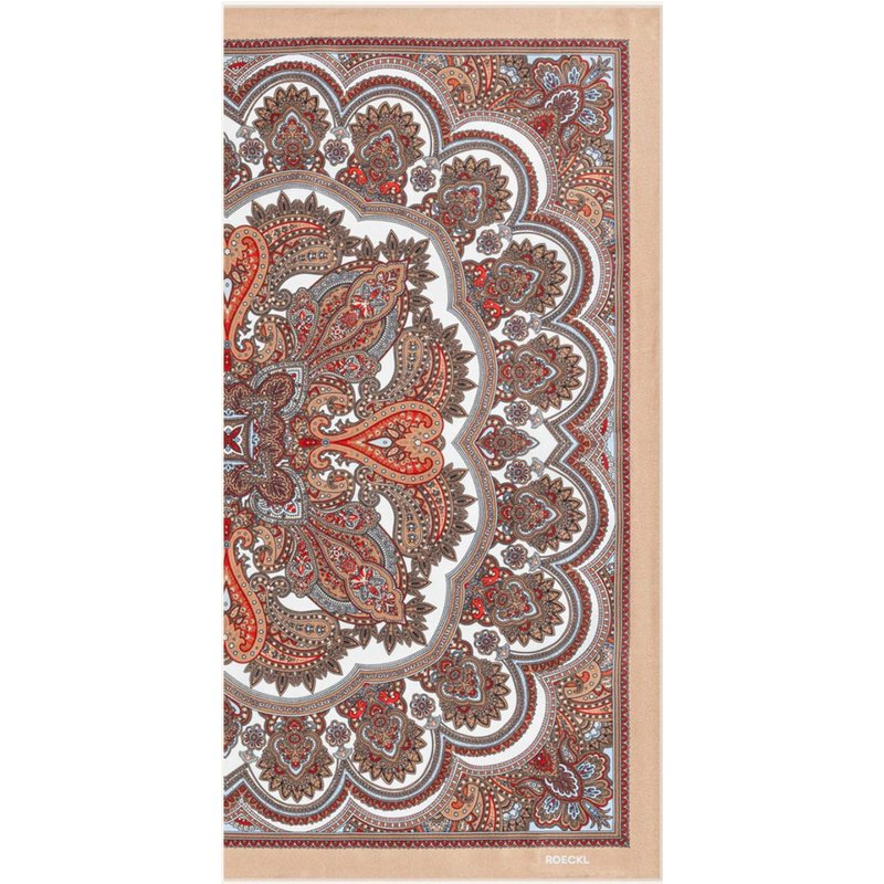 Roeckl Seidentuch Fine Paisley beige
