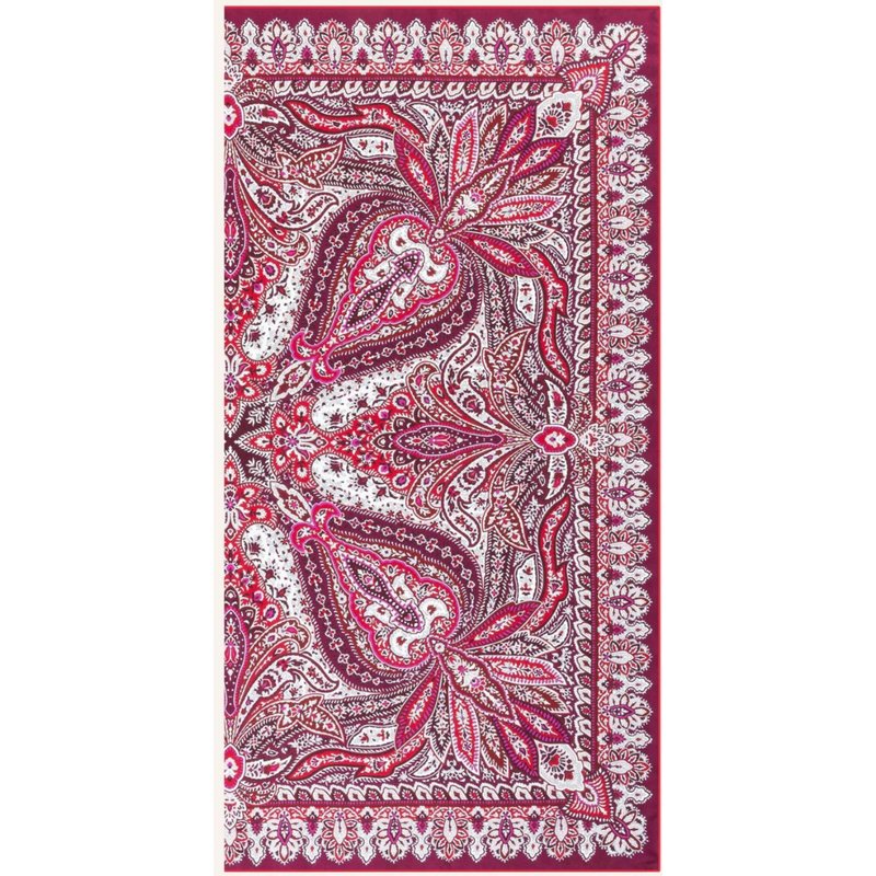 Roeckl Seidentuch Flourishing Paisley pink