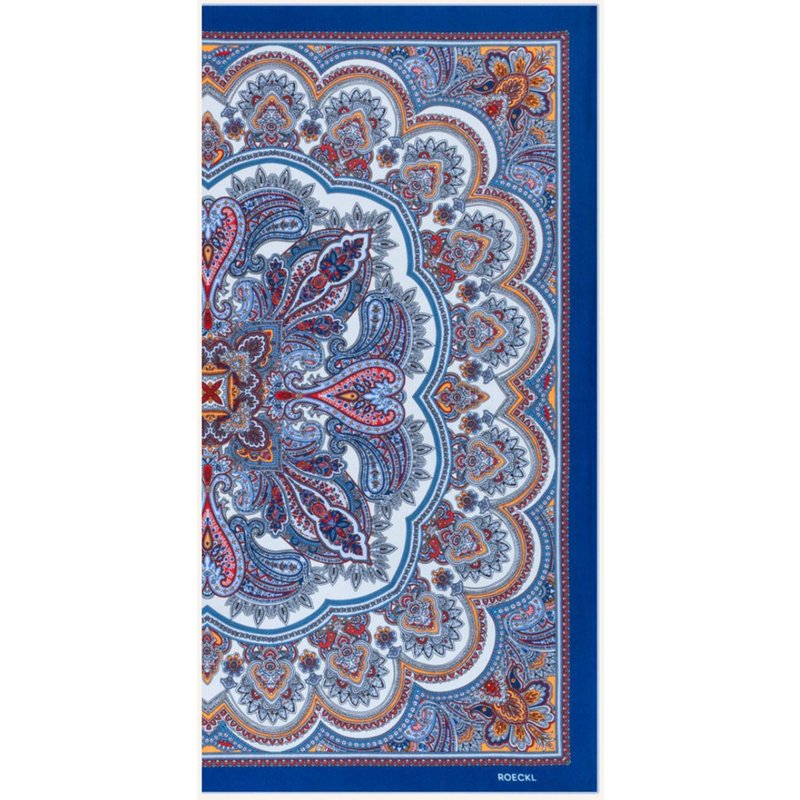 Roeckl Seidentuch Fine Paisley blau