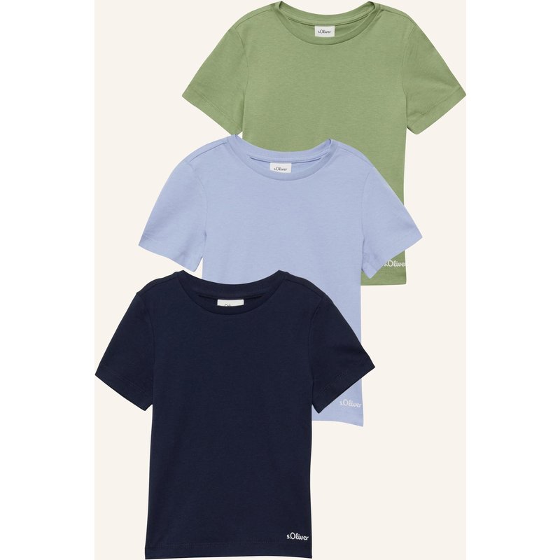S.Oliver Red 3er-Pack T-Shirts blau