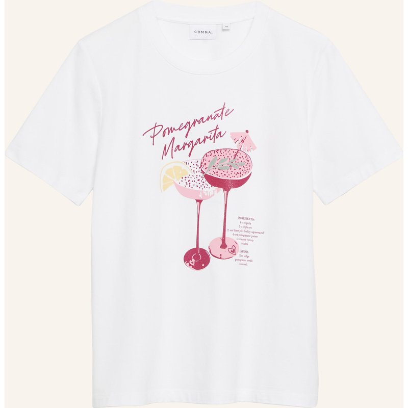 Comma T-Shirt weiss