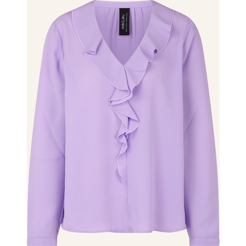 Marc Cain Blusenshirt Mit Volants lila