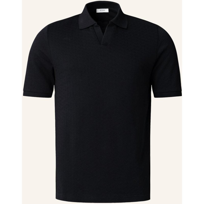 Eton Polohemd Aus Baumwolle blau