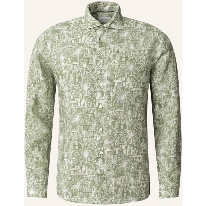 Eton Hemd Gaudí Garden Slim Fit gruen