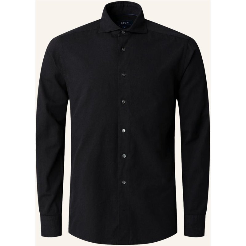 Eton Jeanshemd Slim Fit schwarz