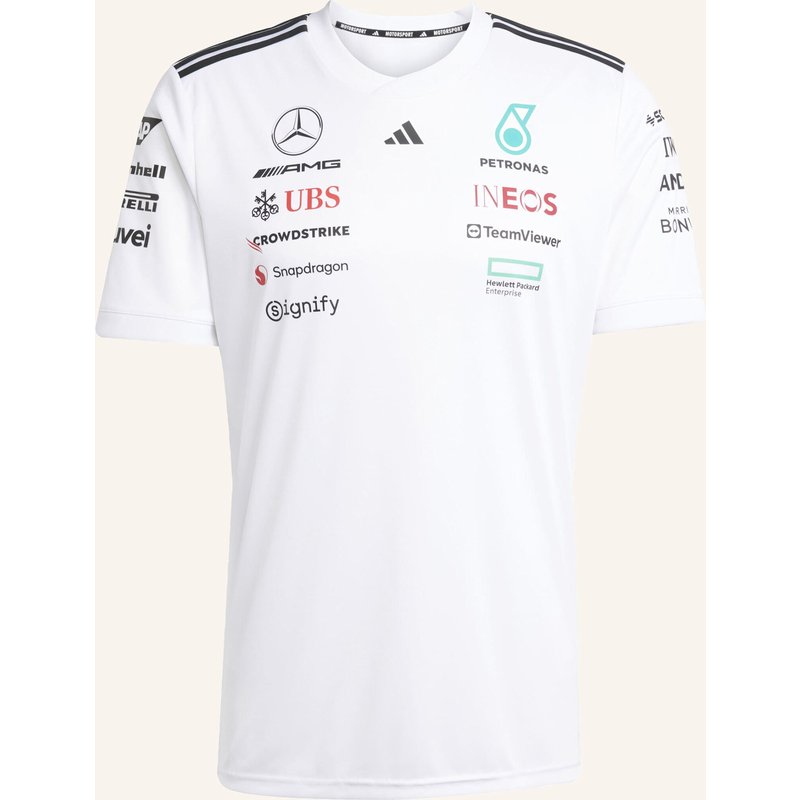 Adidas Mercedes - Amg Petronas Formula One Team White Driver Trikot weiss