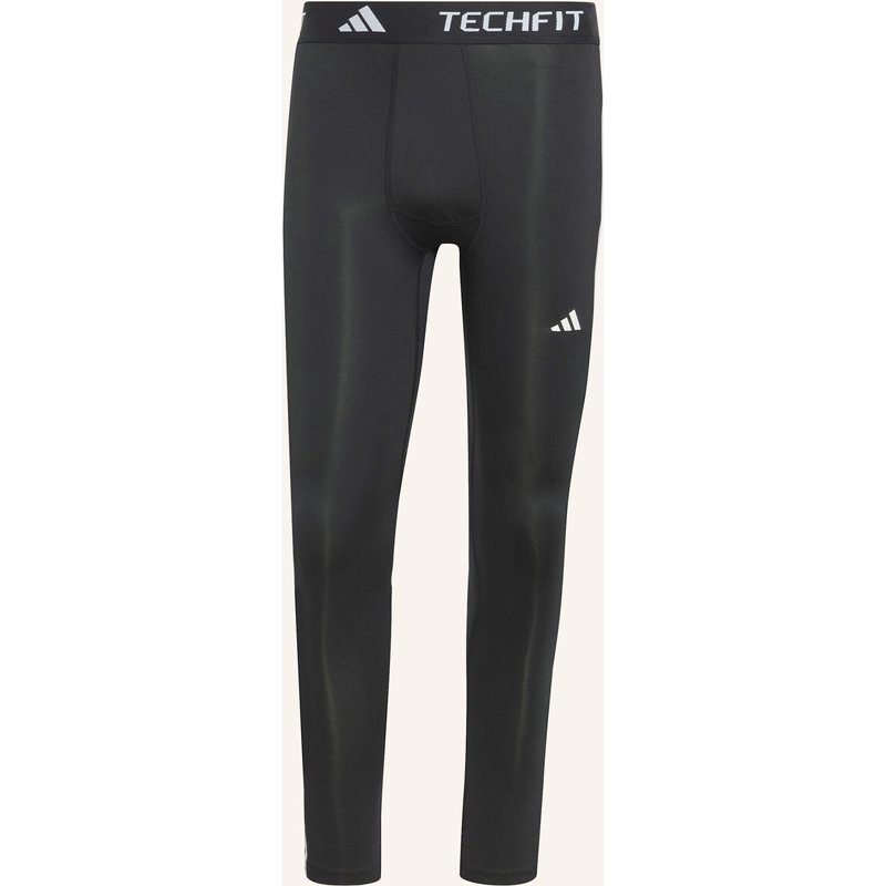 Adidas Techfit Compression Training 3-Streifen Lange Leggings schwarz