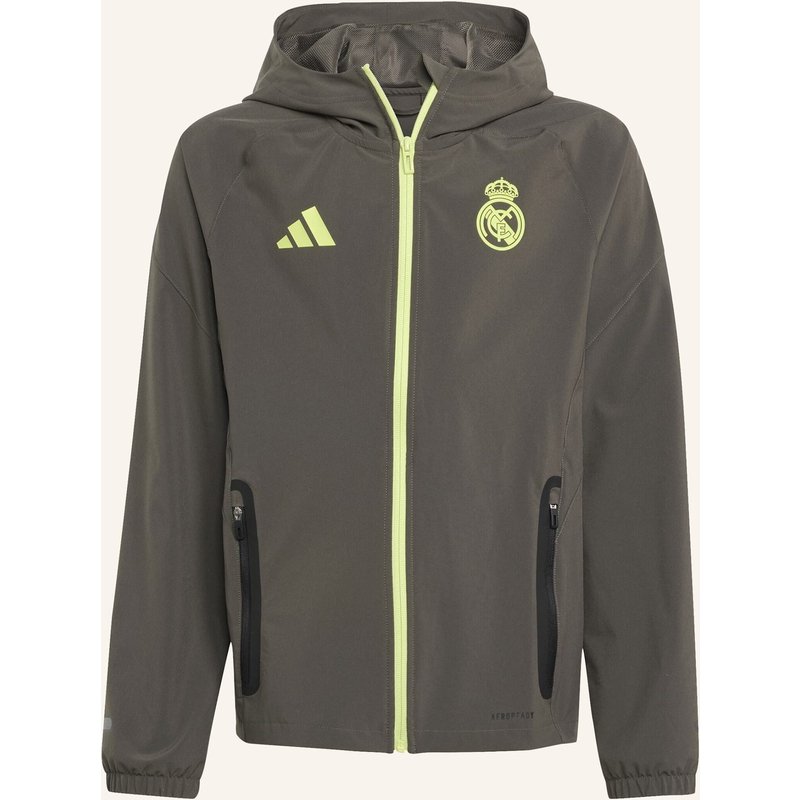 Adidas Real Madrid Tiro 25 Competition Vis Tech Kids Travel Jacke grau