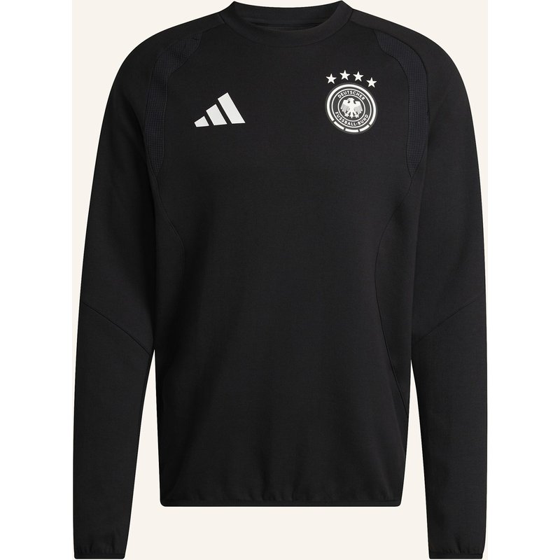 Adidas Deutschland Tiro Travel Sweatshirt, Rundhalsausschnitt schwarz