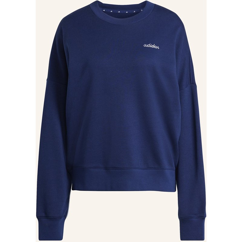 Adidas Seasonal Essentials Colorpop Sweatshirt Mit Aufgestickter Grafik blau