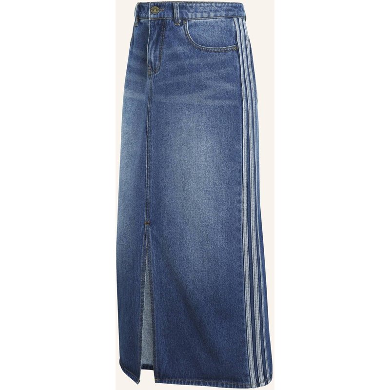 Adidas Originals 3-Streifen Jeans-Bleistiftrock blau