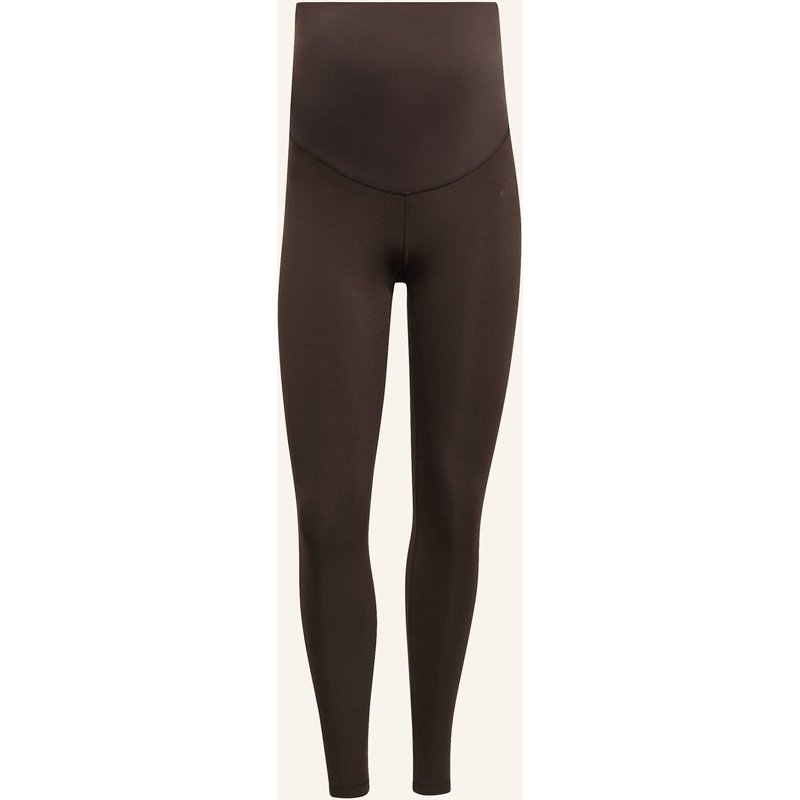 Adidas Optime Essentials Workout Umstands-Leggings In Voller Länge braun