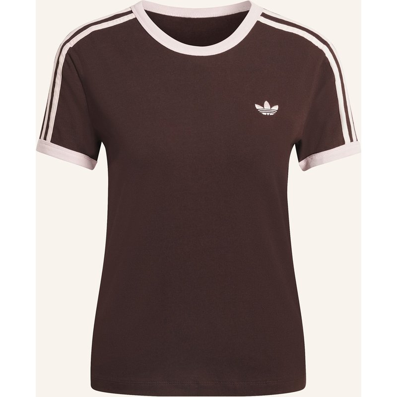 Adidas Originals T-Shirt 3 Stripes braun