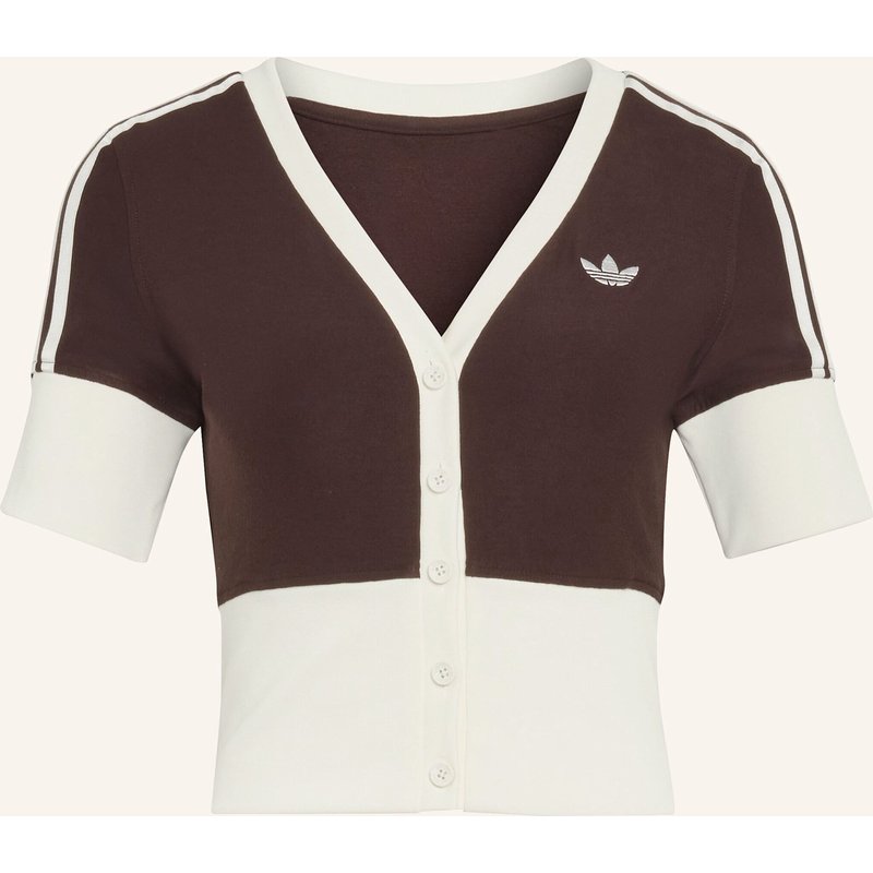 Adidas Originals Hemd Mit V-Ausschnitt Und Knopfleiste braun