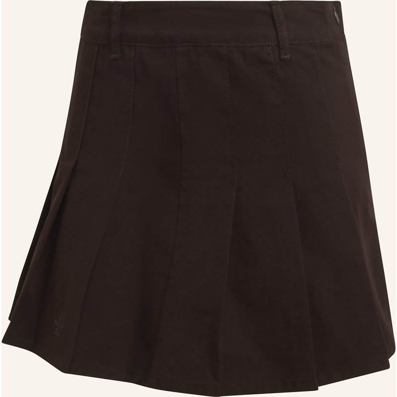 Adidas Originals Twill-Faltenrock braun