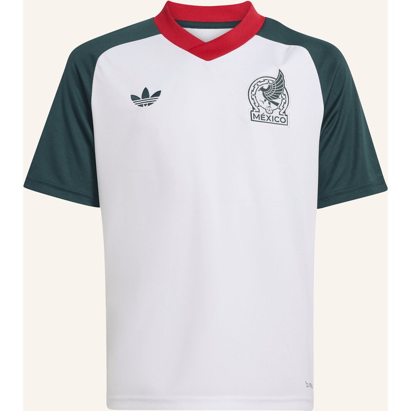 Adidas Mexiko 2026 Kids Pre-Match Auswärtstrikot weiss