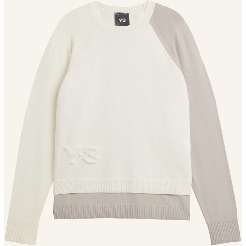 Y-3 Y-3 Logo Knit Crew weiss