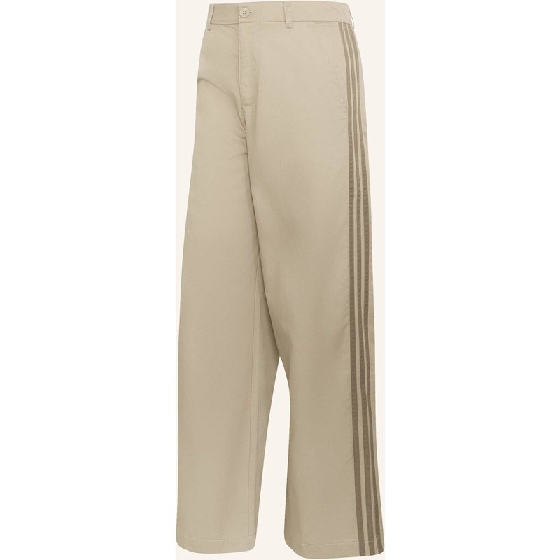 Adidas Originals 3-Streifen Hose Mit Faltendetail beige