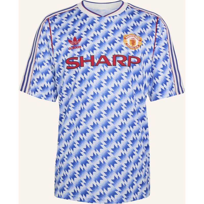 Adidas Manchester United Auswärtstrikot 90 weiss