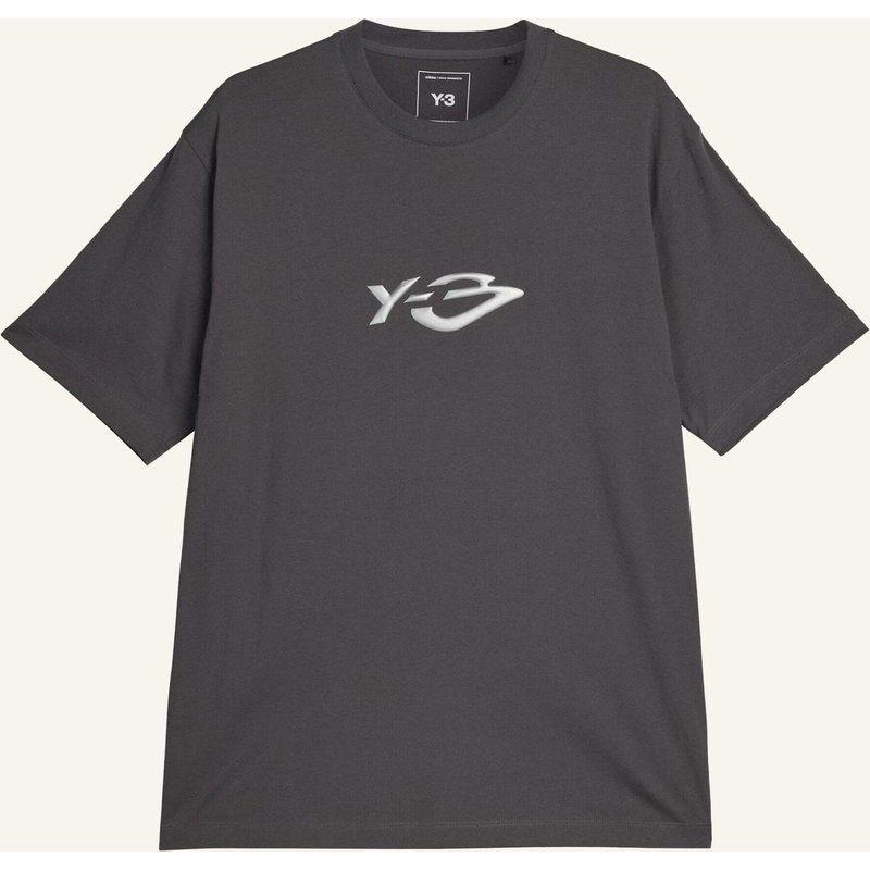 Y-3 Y-3 Liquid Logo T-Shirt grau