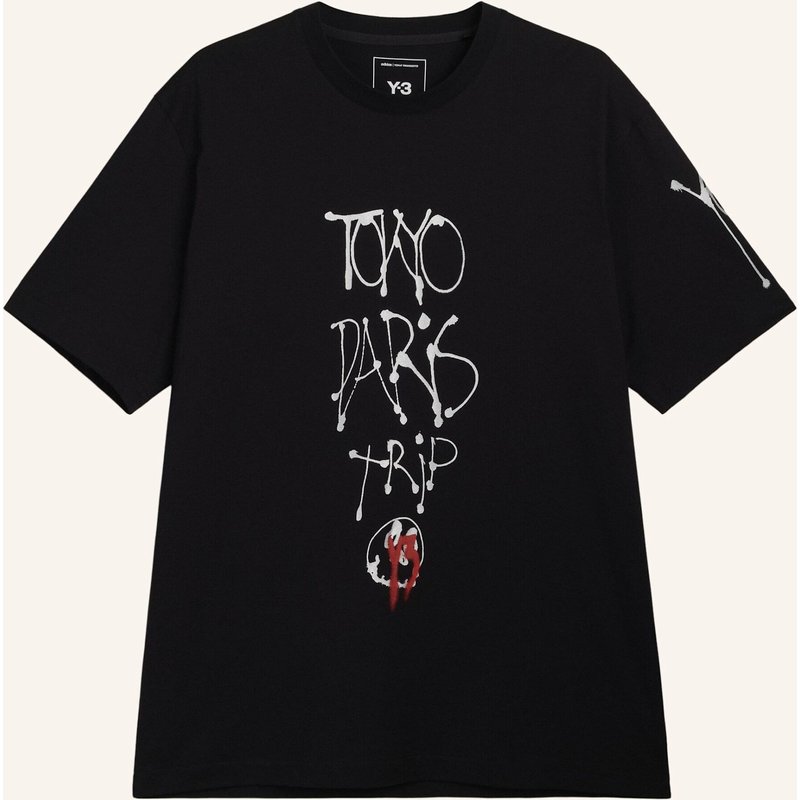 Y-3 Y-3 Chito City Graphic T-Shirt, Kurzärmelig schwarz