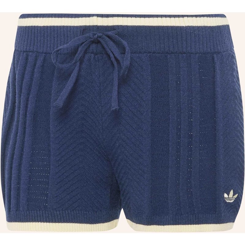 Adidas Originals Cable Knit Shorts blau