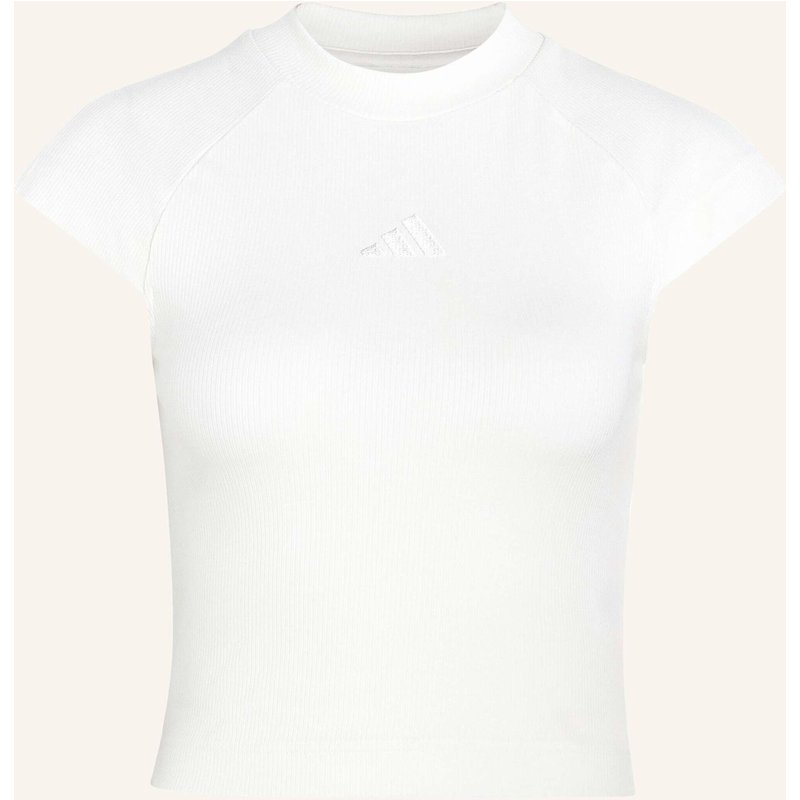 Adidas Adidas Kit T-Shirt, Gerippt, Kleines Logo weiss