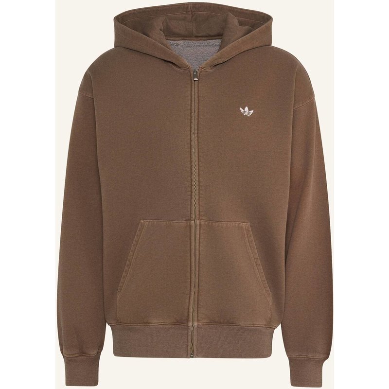 Adidas Originals Trefoil Essentials Washed Kapuzenjacke, Locker Geschnitten braun