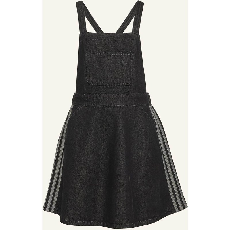 Adidas Originals Denim Latzkleid schwarz