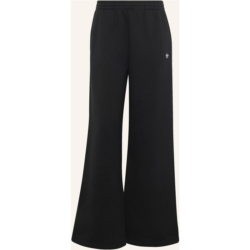 Adidas Originals Essentials Fleece-Hose, Weites Bein schwarz