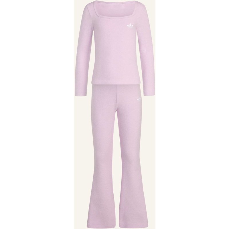 Adidas Originals Winterized Set Rippstrick Longsleeve Leggings pink