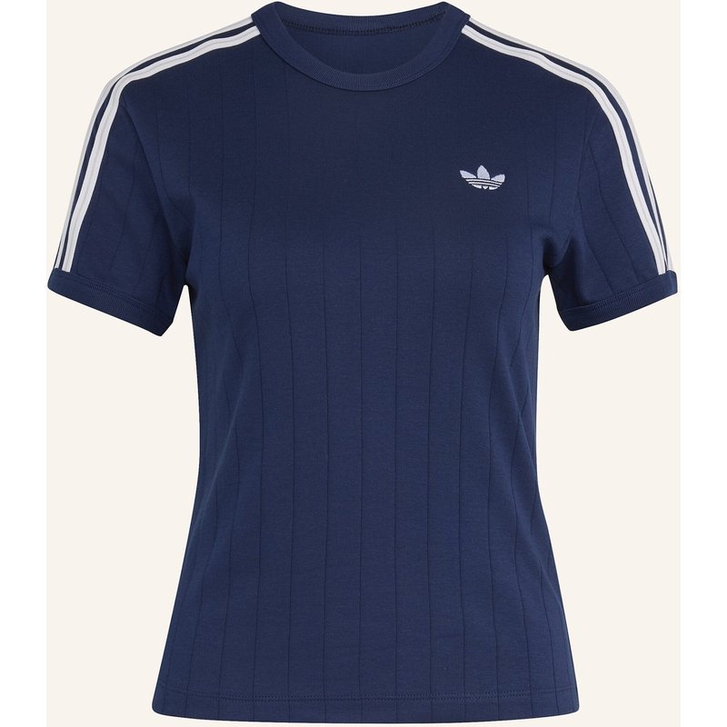 Adidas Originals T-Shirt, Schmal Geschnitten, Nadelstreifen blau