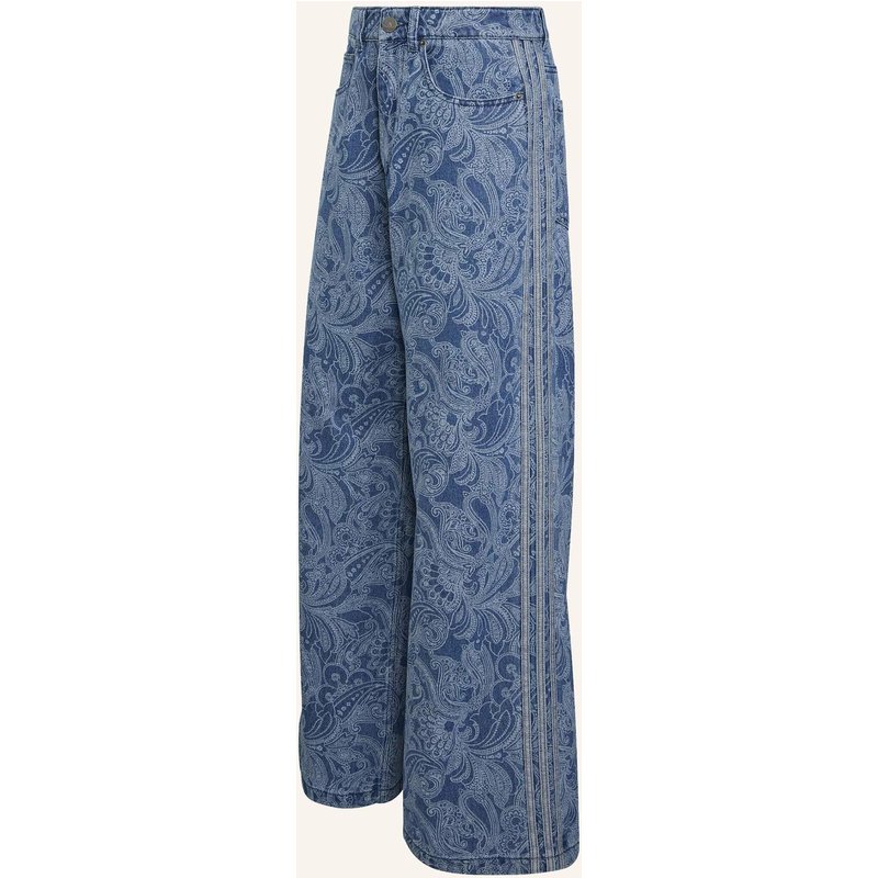 Adidas Originals Adidas Liberty London Firebird Mid Rise Jeanshose, Gerades Bein blau