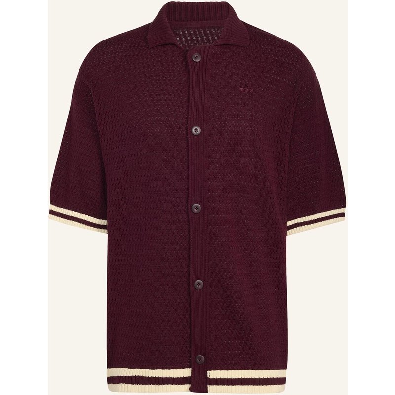 Adidas Originals Strickhemd Munich Loose Fit rot