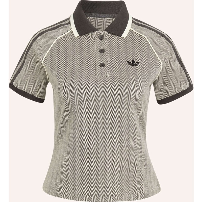 Adidas Originals Tweed-Poloshirt braun