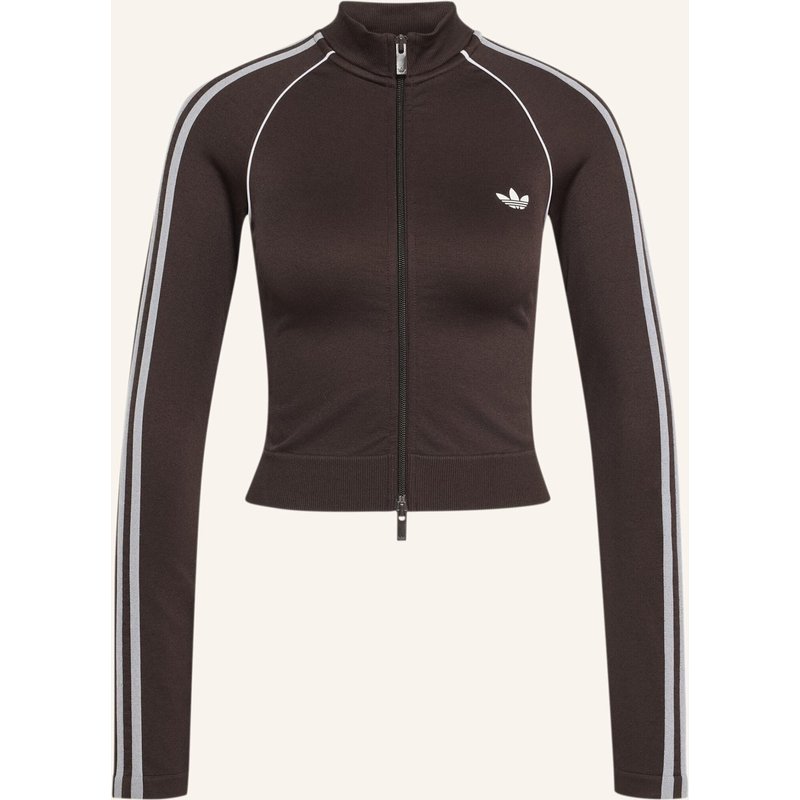 Adidas Originals Essentials 3-Streifen Track Top, Nahtlos braun