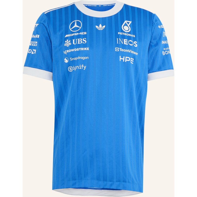 Adidas Mercedes Amg Petronas Formel 1 Team Blue Wonder Authentic Driver Trikot blau