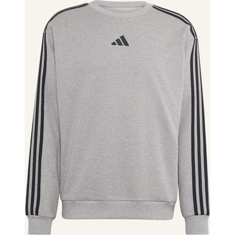 Adidas Essentials 3-Streifen French Terry Sweatshirt grau