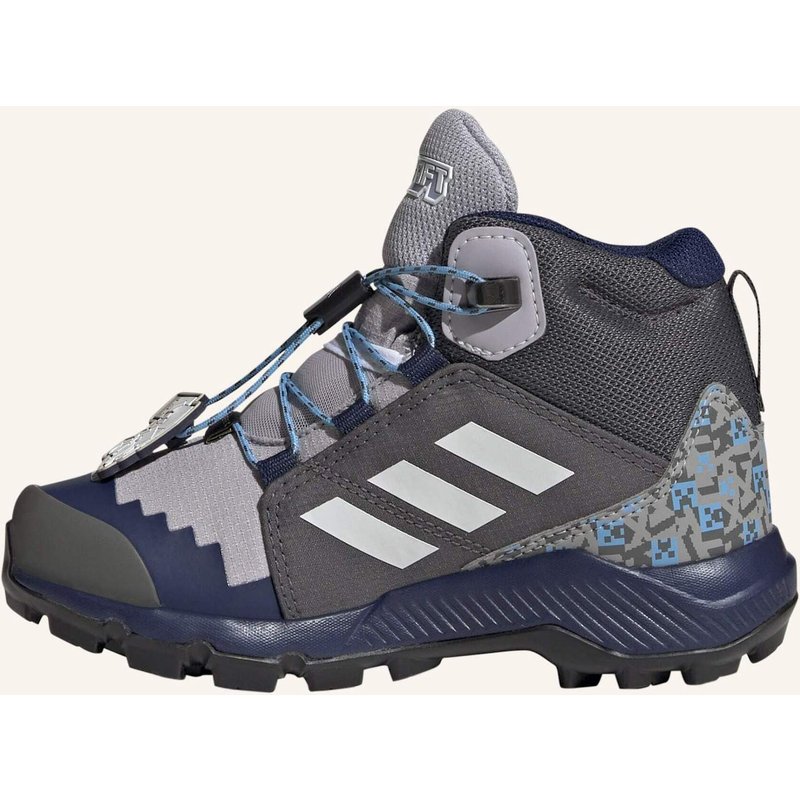 Adidas Terrex Adidas Minecraft Terrex Mid Gore-Tex Kids Wanderschuh grau