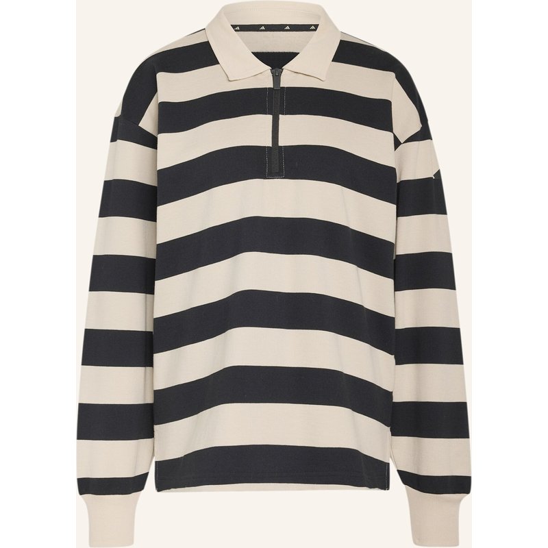 Adidas Essentials Contemporary French Terry Langarm-Poloshirt schwarz