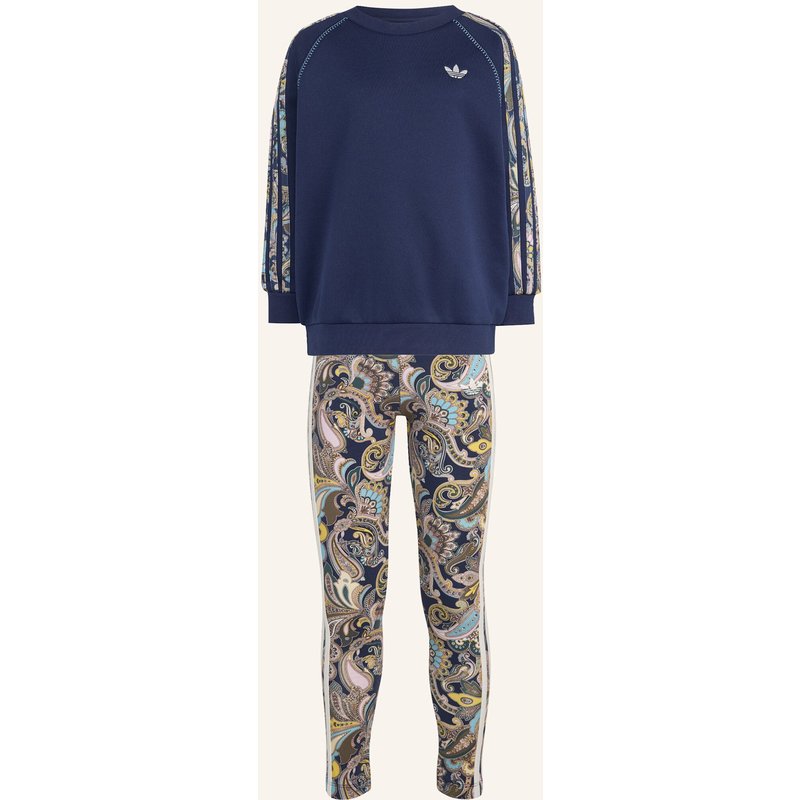 Adidas Originals Adidas X Liberty London Oversized Crew Und Leggings Set blau