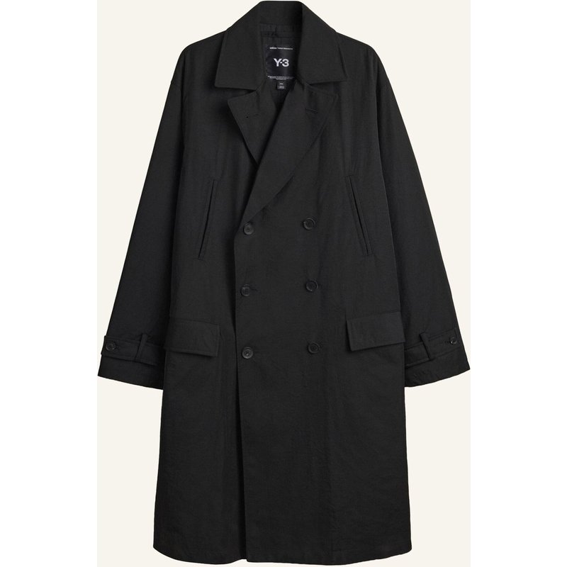 Y-3 Y-3 Spun Nylon Cabban Mantel schwarz