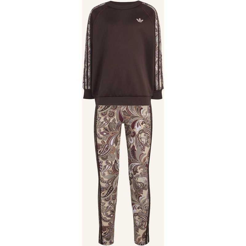 Adidas Originals Adidas X Liberty London Oversized Crew Und Leggings Set braun