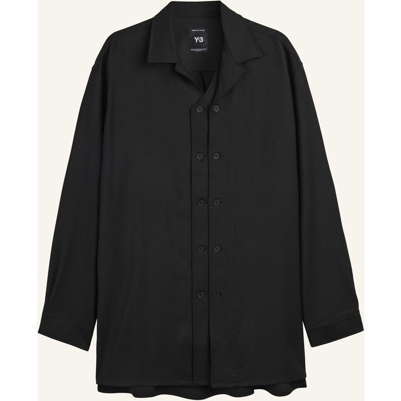 Y-3 Y-3 Hemdjacke, Wolle schwarz