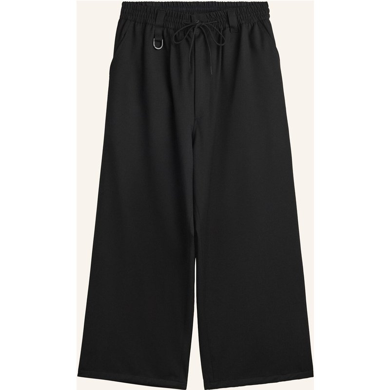 Y-3 Y-3 Hose, Wolle, Gerades Bein schwarz