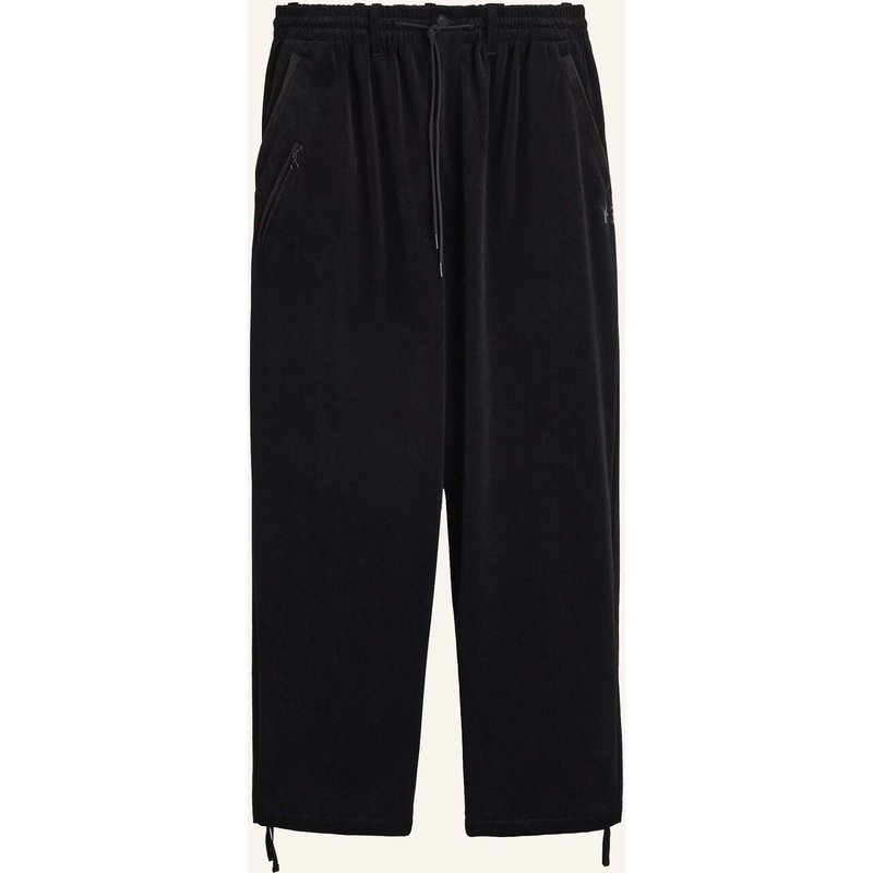 Y-3 Y-3 Hose, Cordsamt, Schmal Zulaufendes Bein schwarz