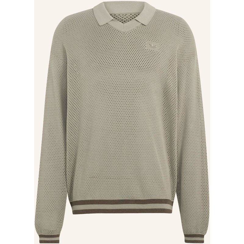 Adidas Originals Fully Fashion Oberteil, Gewirktes Material, Langärmelig gruen