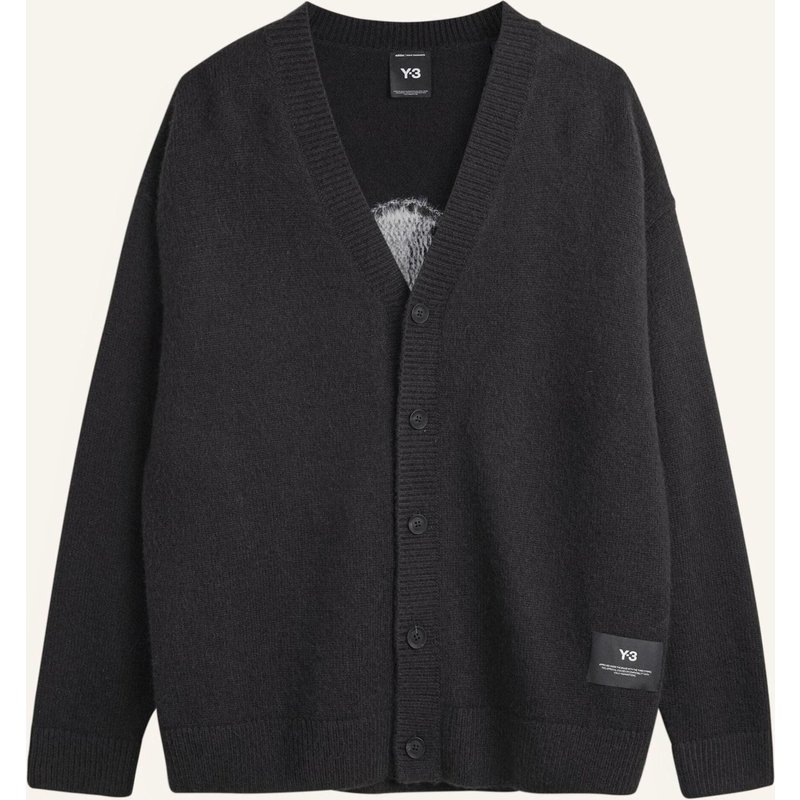 Y-3 Y-3 Chito Grafik Strickjacke schwarz